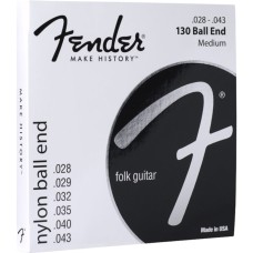 Fender 130 Ball End Nylon klasika gulička .028-