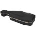 HISCOX Standard Cello Case With Wheels & Pull Handle - Black/Silver