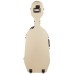 HISCOX Standard Cello Case With Wheels & Pull Handle - Ivory/Silver